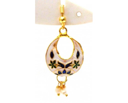 Meenakari Minakari Enamel Jhumka Jhumki Handmade Earrings Jewelry Drop Long AE98